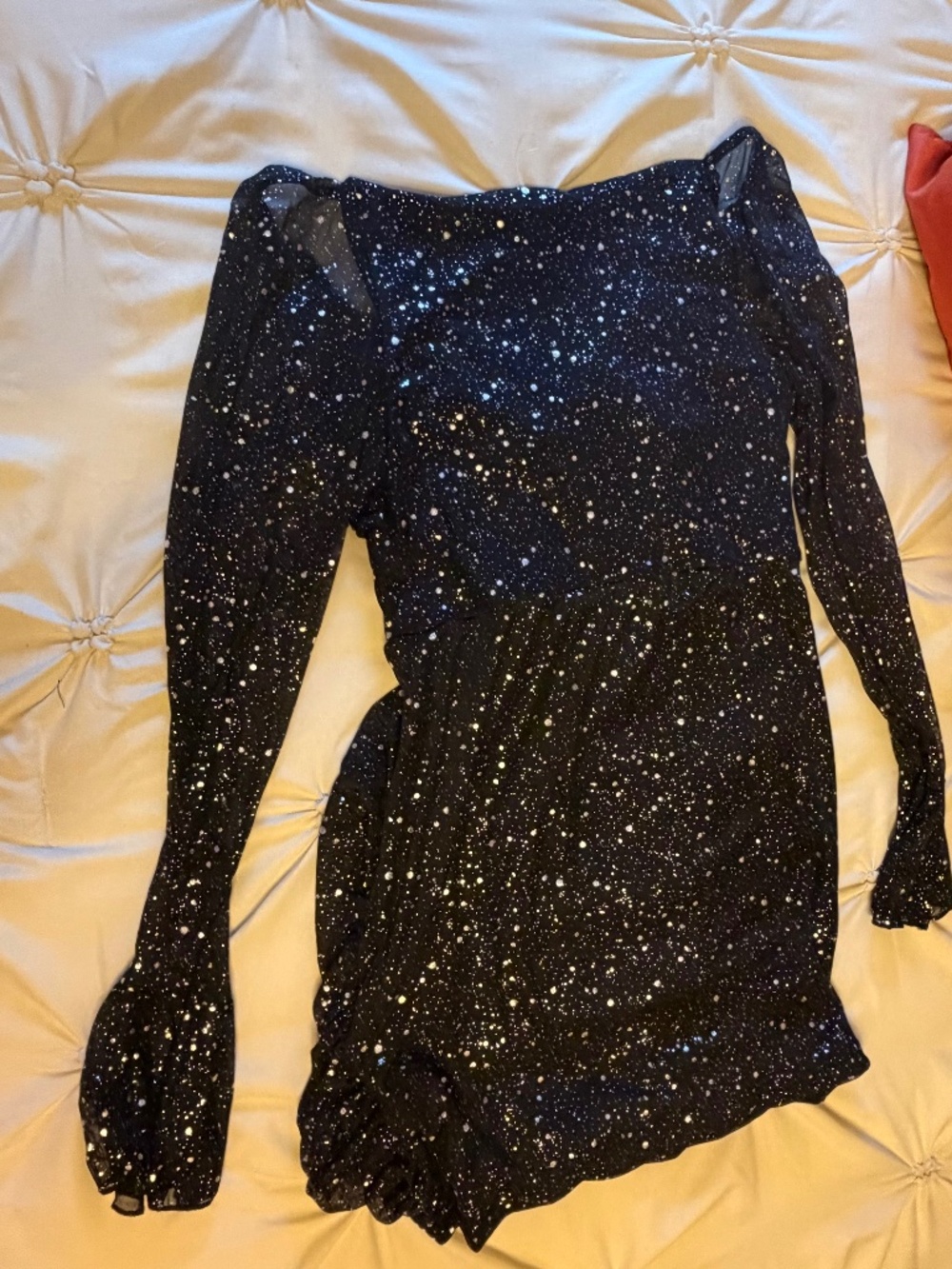 Curve Black Long Sleeve Dress